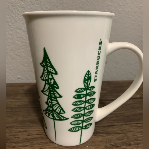 Starbucks coffee mug pine trees, 2015 great gift! New - Picture 1 of 9